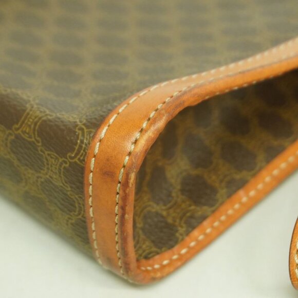 Celine Clutch Macadam Brown Gold - Picture 6 of 10